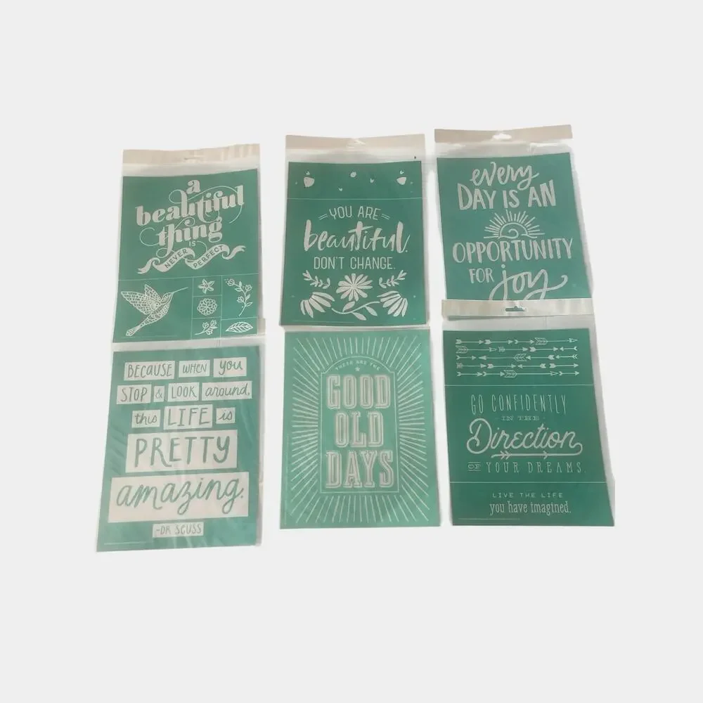 NWT 6 Chalk‎ Couture 8.5 X11 Transfer Stencils